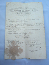 risorgimento indipendenza vittorio emanuele savoia attestato sassello savona 800