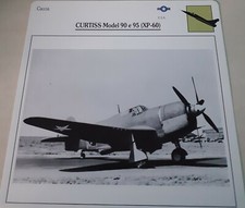 CURTISS Model 90 e 95 (XP-60) scheda tecnica Caccia (U.S.A.)