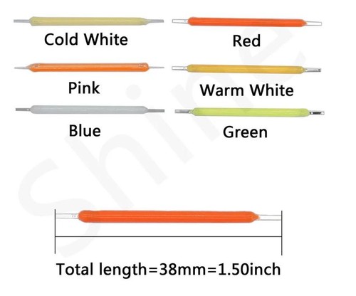 Led filamento luce colore