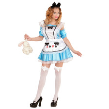 COSTUME VESTITO ABITO TRAVESTIMENTO CARNEVALE ADULTO - WONDERLAND GIRL - 7343