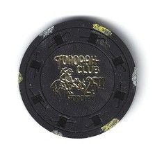 CASINO CHIP $25,00 nero e