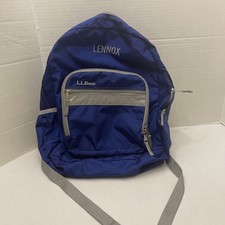 Zaino L.L.Bean nylon blu righe