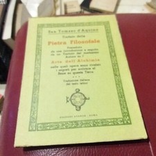 RARO SAN TOMASO D' ACQUINO TRATTATO DELLA PIETRA FILOSOFALE EDITRICE ATANOR 1973