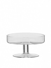 Alzata Vaso In Vetro Con Bordo