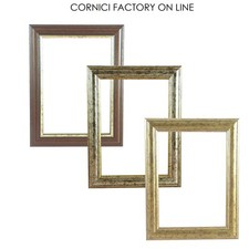 CORNICE LEGNO 741 DA PARETE TAVOLO CLASSICHE ORO ARGENTO PER FOTO STAMPE POSTER