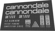 Cannondale SM 1000 DECAL SET