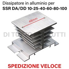 DISSIPATORE DI CALORE PER RELE' SSR DA DD A STATO SOLIDO STATICO IN ALLUMINIO