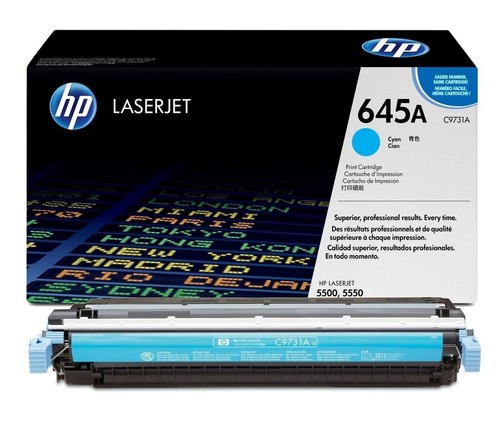 Toner ciano originale 645a - originale, hp