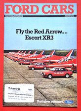 FORD CARS 1982 Brochure Fiesta XR2 Escort Capri Cortina Crociato Granada X Come Nuova