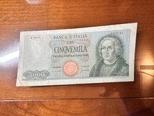 BANCONOTA LIRE 5000 COLOMBO I