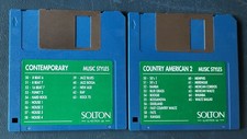 FLOPPY STYLES MUSIC Rythm SOLTON - 2 disk - per tastiere o expander Serie MS 4