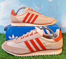 ADIDAS ORIGINALS SL 76 TAGLIA MONTRAL? ALLENATORI TAGLIA 11,5 CREMA SCAMOSCIATA/ARANCIONE