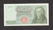    ITALIA    BANCONOTA  5000