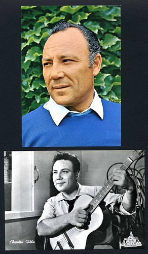 Due cartoline cantante - cartoline, claudio