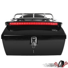 Black Motorcycle Top Case Tail
