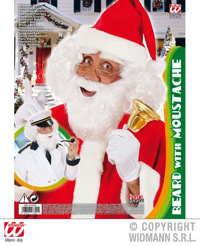 Barba bianca babbo natale - bianca,