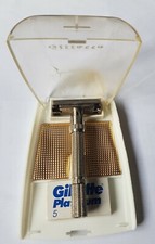 GILLETTE RASOIO SLIM ADJUSTABLE J2 DEL 1964 +5 LAMETTE  CON SCATOLA OTTIMO STATO