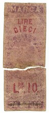 10 LIRE FALSIFICAZIONE D'EPOCA