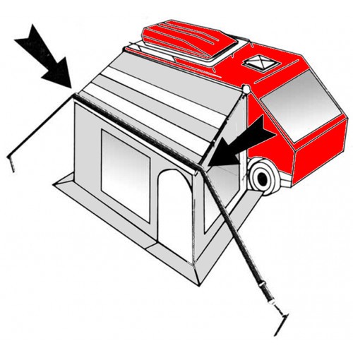 Fascia tempesta tenda da - fascia,