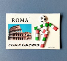 Cartolina ufficiale originale a rilievo Mondiali Italia '90 ROMA - 15x10 cm