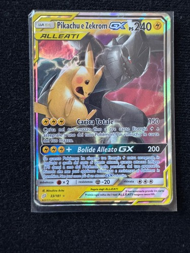 Pokemon pikachu zekrom gx - zekrom,