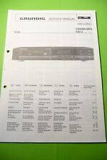 Manuale di servizio - manuale di istruzioni per Grundig CD 8400 MK2, ORIGINALE!