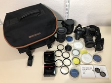 Lotto 23 filtri obiettivi fotocamera XR-X 3000 RICOH borsa Beseler