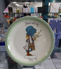 Piatto Holly Hobbie Edizione da Collezione "Inizia Ogni Giorno in modo Felice" Vintage