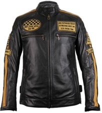 Giacca in pelle da moto stile