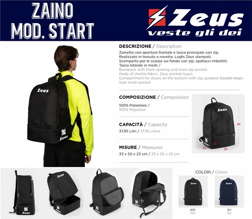 Zaino zeus mod - zaino, con