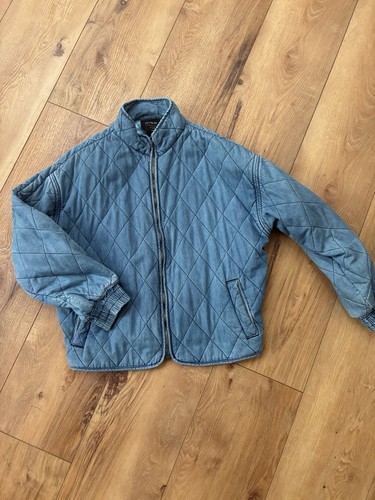 Bomber denim trapuntato - in,