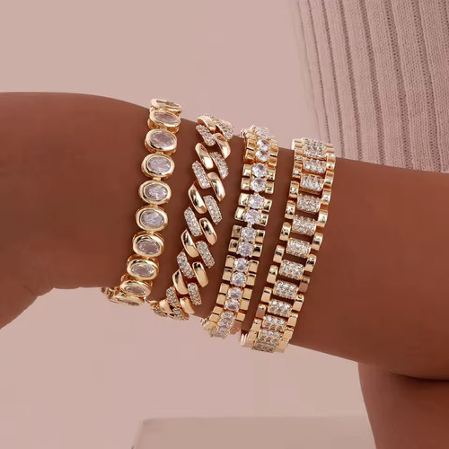 Bracciale catena con - a,