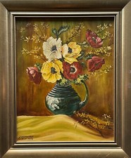 Quadro a Olio Natura Morta Con