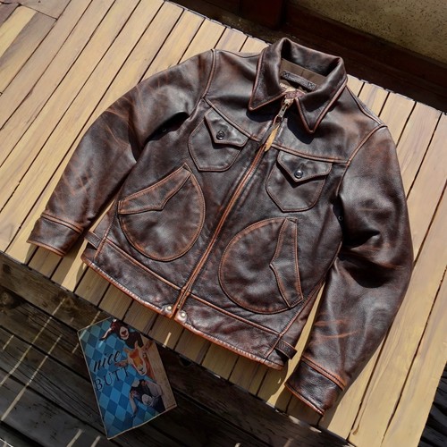 Giacca pelle uomo stile