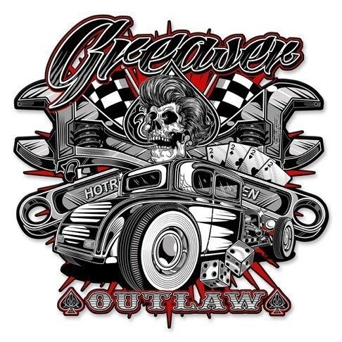 Insegna latta greaser - insegna,