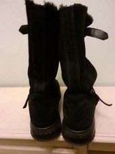 Stivaletti donna HOGAN n. 37 blu scamosciato