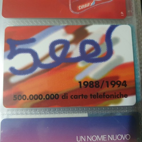 Scheda telefonica 500 milioni - scheda,