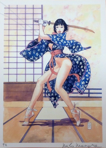 Manara stampa firmata yoko - manara,