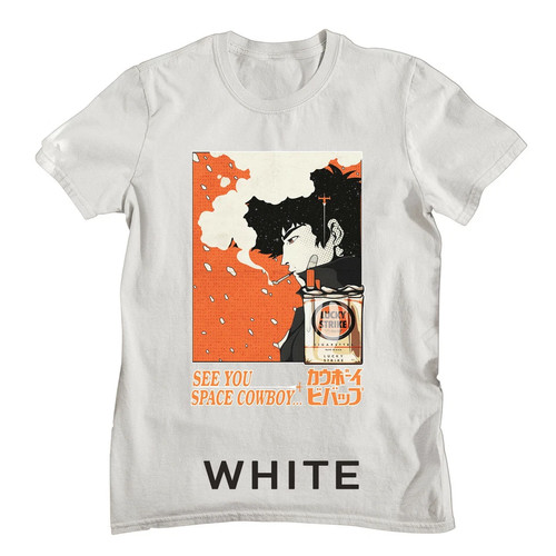 Shirt bianca cowboy bebop - cowboy,