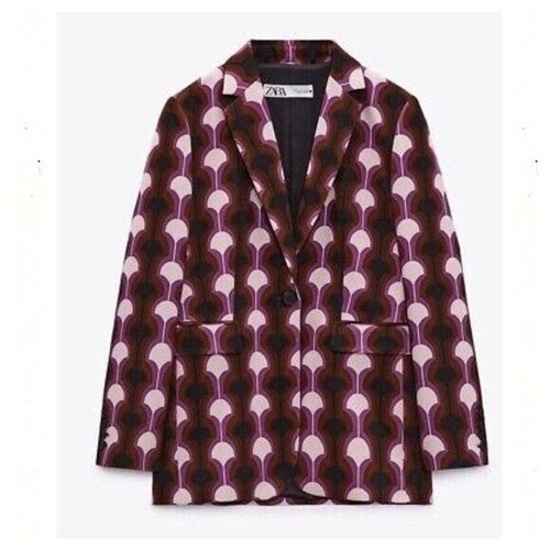 Blazer stampato zara ss22 - blazer,