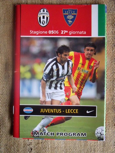 Match program juventus - match,
