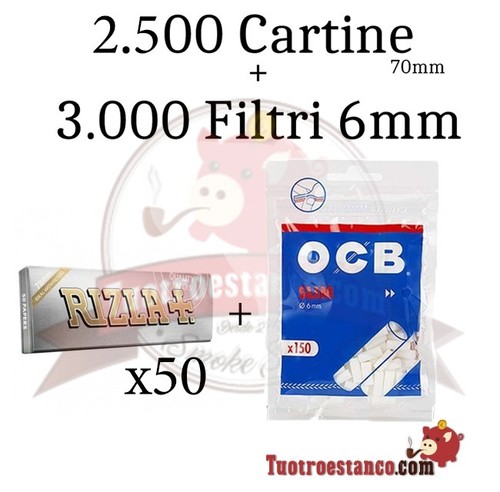 500 cartine rizla argento - rizla,