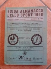 LIBRO CALCIO GUIDA ALMANACCO DELLO SPORT 1948 EDIZIONI C.E.G.A.S. OTTIMO