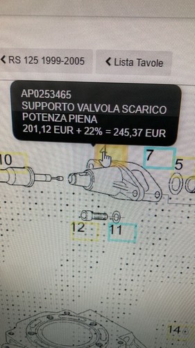 Corpo valvola rave - , scarico