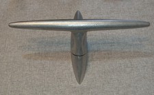 Raro Poggiapiedi In Alluminio Vintage Tipo Space Age