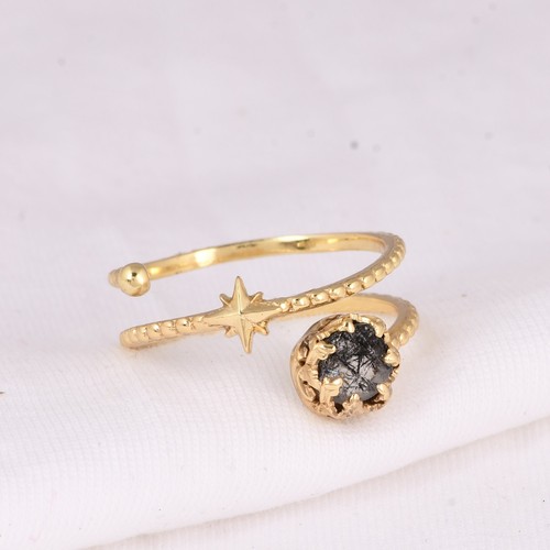 Anello celeste placcato oro - , 18