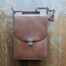 Borsello Uomo Vintage Anni ’60/’70 Pelle Marrone – Nuovo con scatola