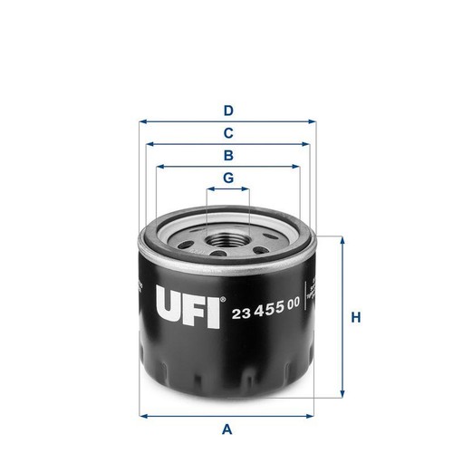 2345500 ufi filtro olio - ufi,