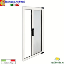 Zanzariera a Rullo Per Porta Finestra Riducibile Apertura Orizzontale Bianca