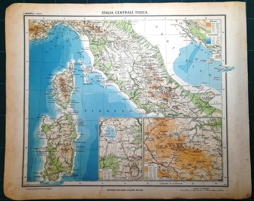 Carta geografica antica italia - antica,